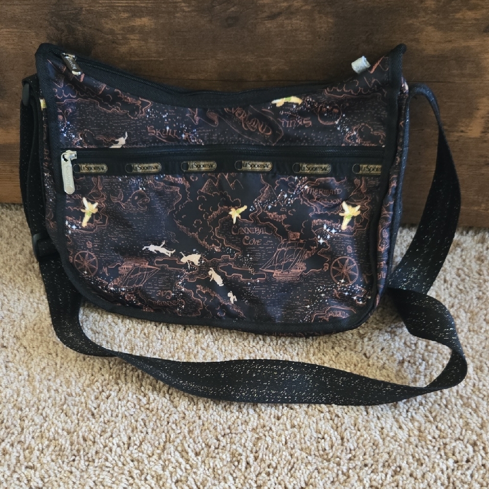 Lesportsac Disney Peter Pan and Tinker Bell Hobo Crossbody
